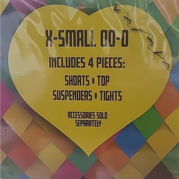 Birds of Prey Harley Quinn Colorful Mayhem Womens Halloween Costume Size XS NEW! - Picture 5 of 9